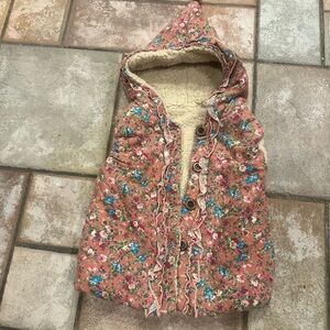Floral Hooded Kids Jacket